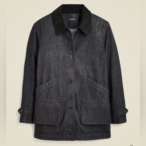 J. Crew Denim Barn Jacket Black Sz XS LIKE NEW!